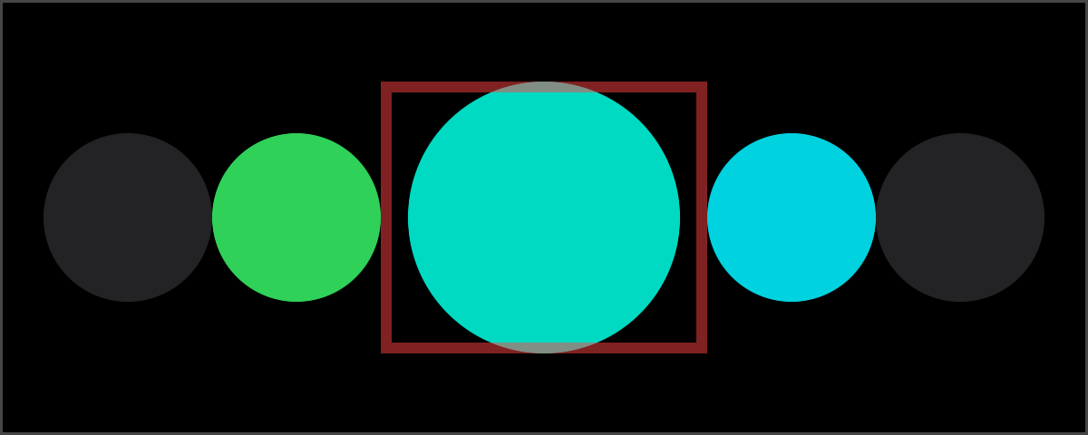 Border modifier outlining the frame of a Circle view.