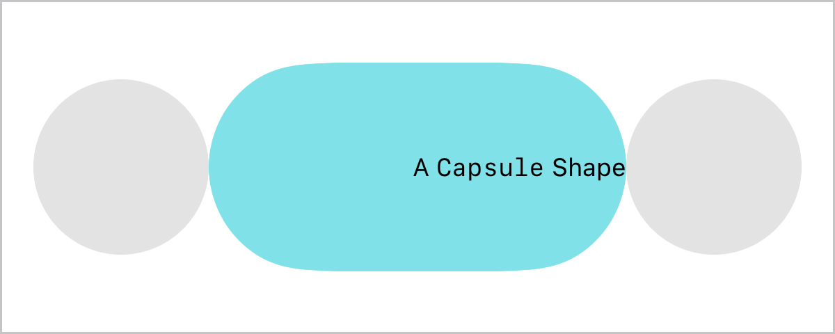 Overlay modifier labeling a Capsule view.