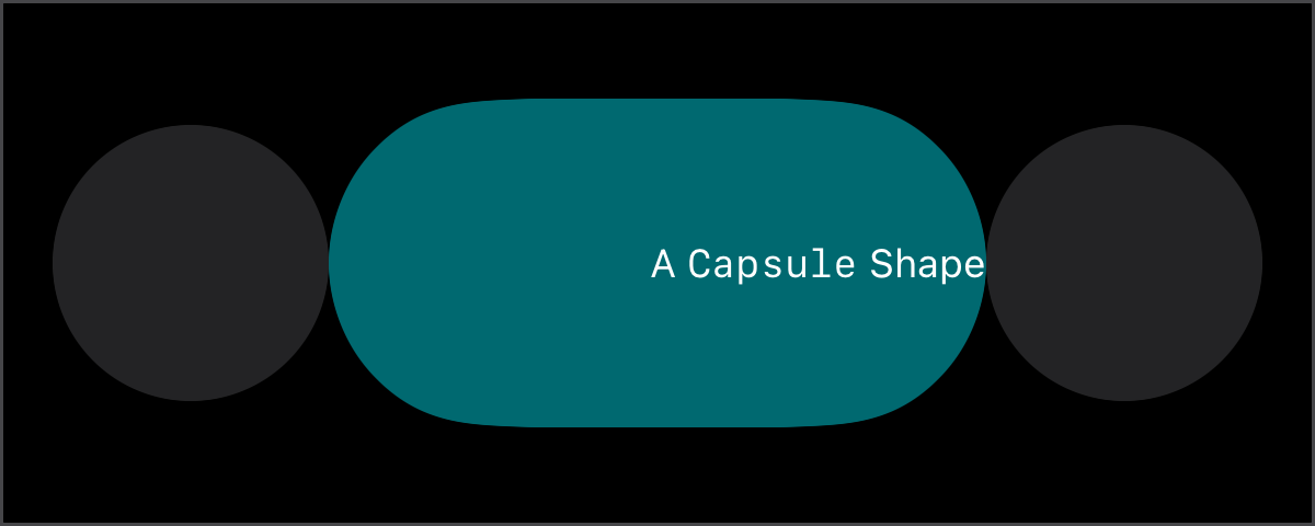 Overlay modifier labeling a Capsule view.